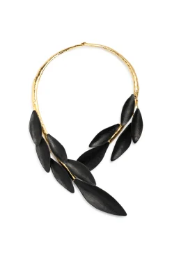 Acacia Wood Choker Necklace