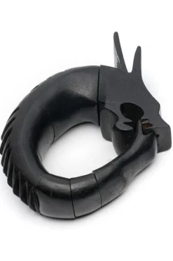 Acacia Wood Spiked Dragon Bracelet