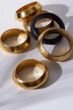 Acacia Wooden Bangle Set