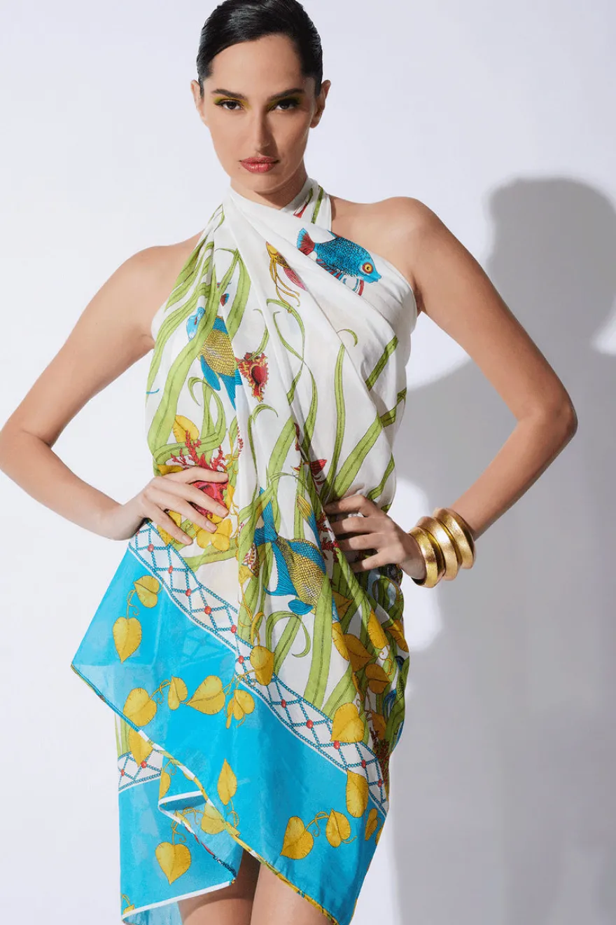 Aquatic Sheer Pareo