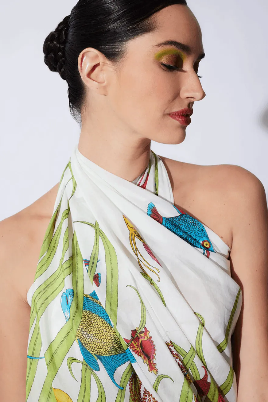 Aquatic Sheer Pareo