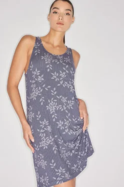 Aria Printed Rib Ease Chemise