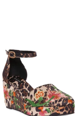 Artsy Chikayo Satin Embroidery Espadrille