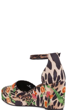 Artsy Chikayo Satin Embroidery Espadrille