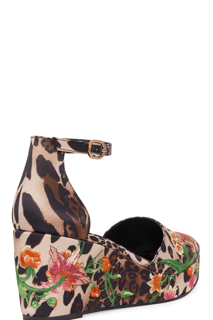 Artsy Chikayo Satin Embroidery Espadrille