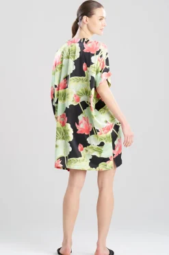 Ascendant Lotus Printed Satin Sleepshirt