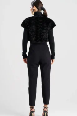 Astrakhan Faux Fur Bolero