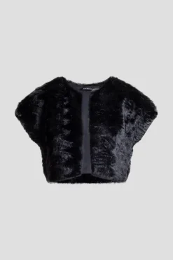 Astrakhan Faux Fur Bolero