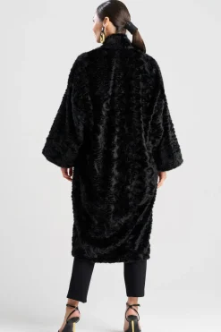 Astrakhan Faux Fur Coat