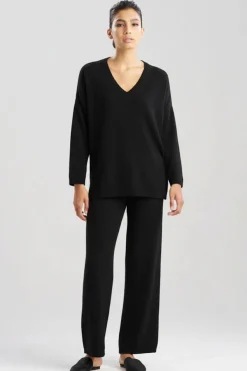 Aura Solid V-Neck Top