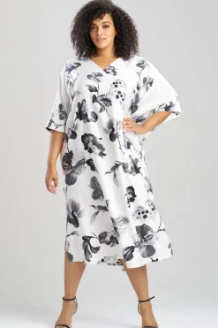 Aurelia Charmeuse V-Neck Caftan
