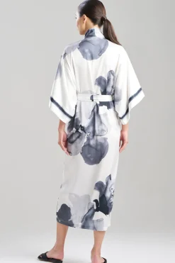 Aurelia Printed Satin Robe