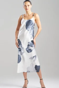 Aurelia Printed Satin Slip Dress