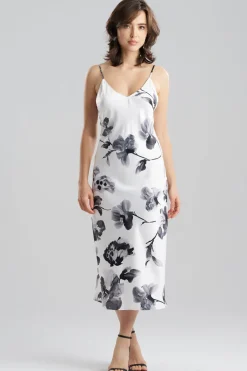 Aurelia Printed Satin Slip Dress