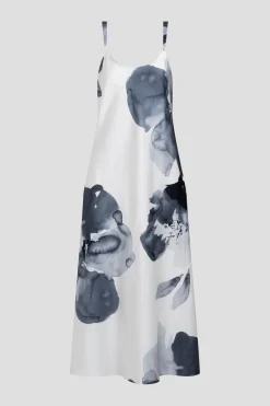 Aurelia Printed Satin Slip Dress