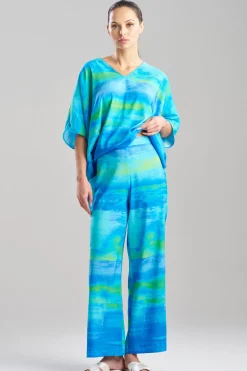 Aurora Printed Satin Pants