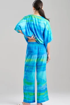 Aurora Printed Satin Pants