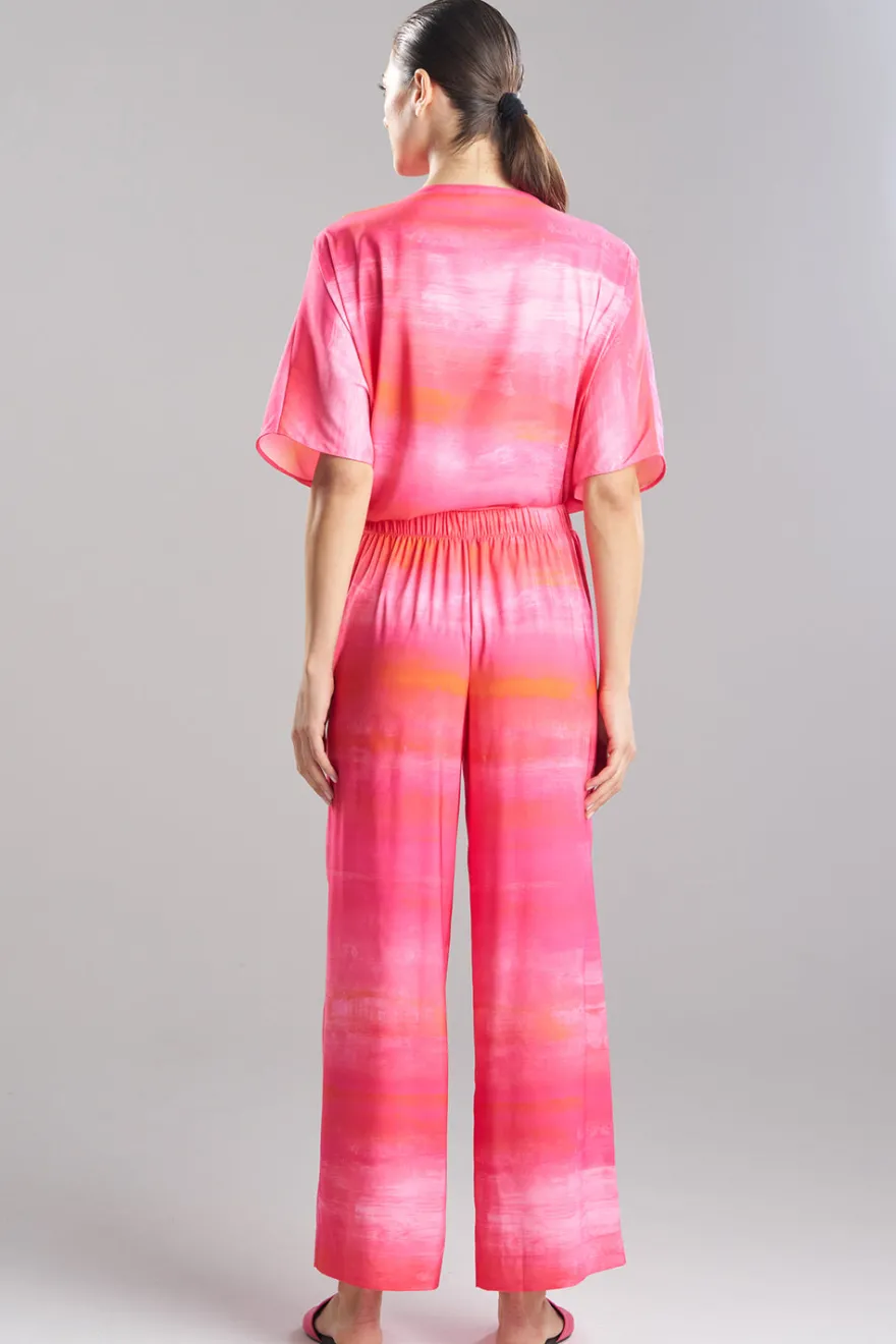 Aurora Printed Satin Pants