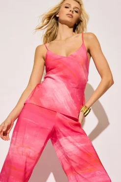 Aurora Printed Satin PJ