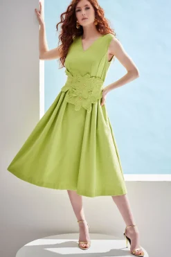 Basketweave Cotton Dress