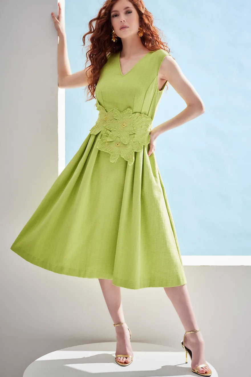 Basketweave Cotton Dress