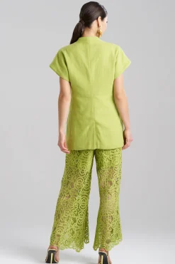 Basketweave Cotton Kimono Jacket