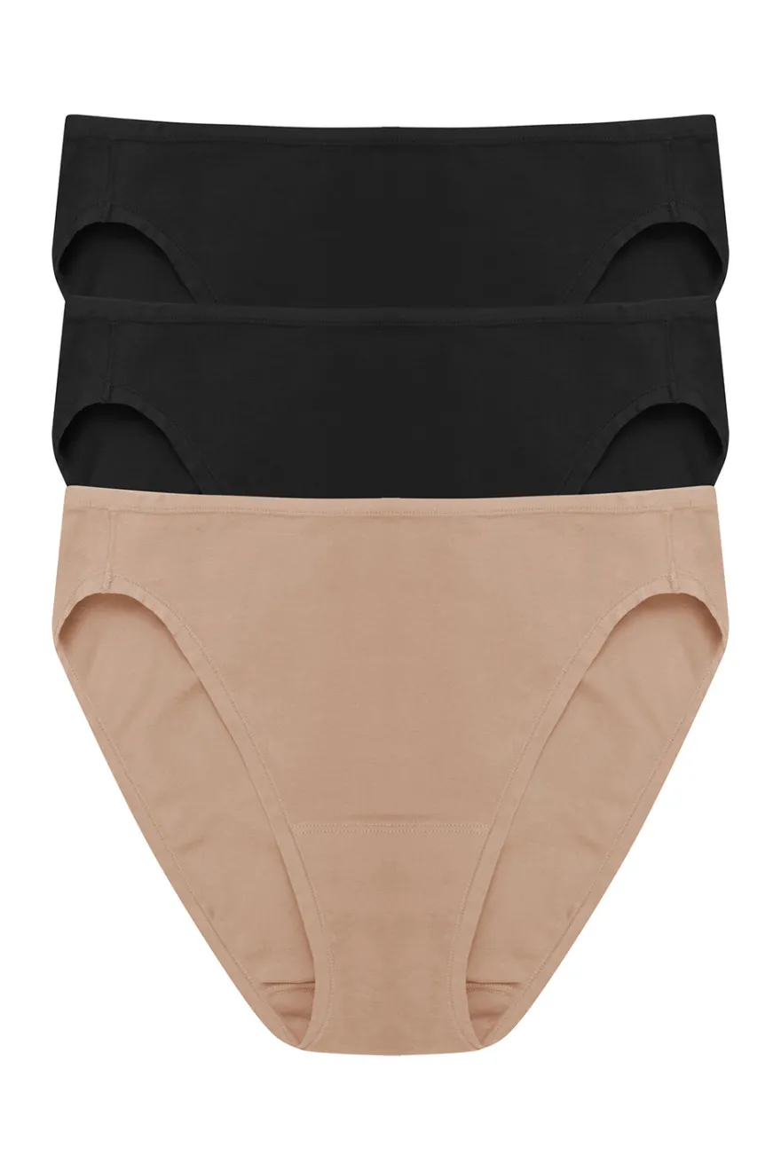 Bliss Bare Cotton Bikini 3-Pack