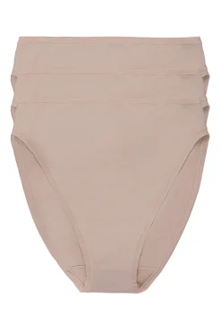 Bliss Bare Cotton High Cut Brief 3-Pack