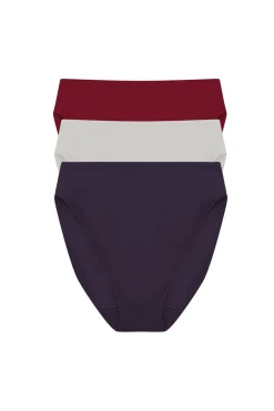 Bliss Bare Cotton High Cut Brief 3-Pack