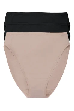Bliss Bare Cotton High Cut Brief 3-Pack