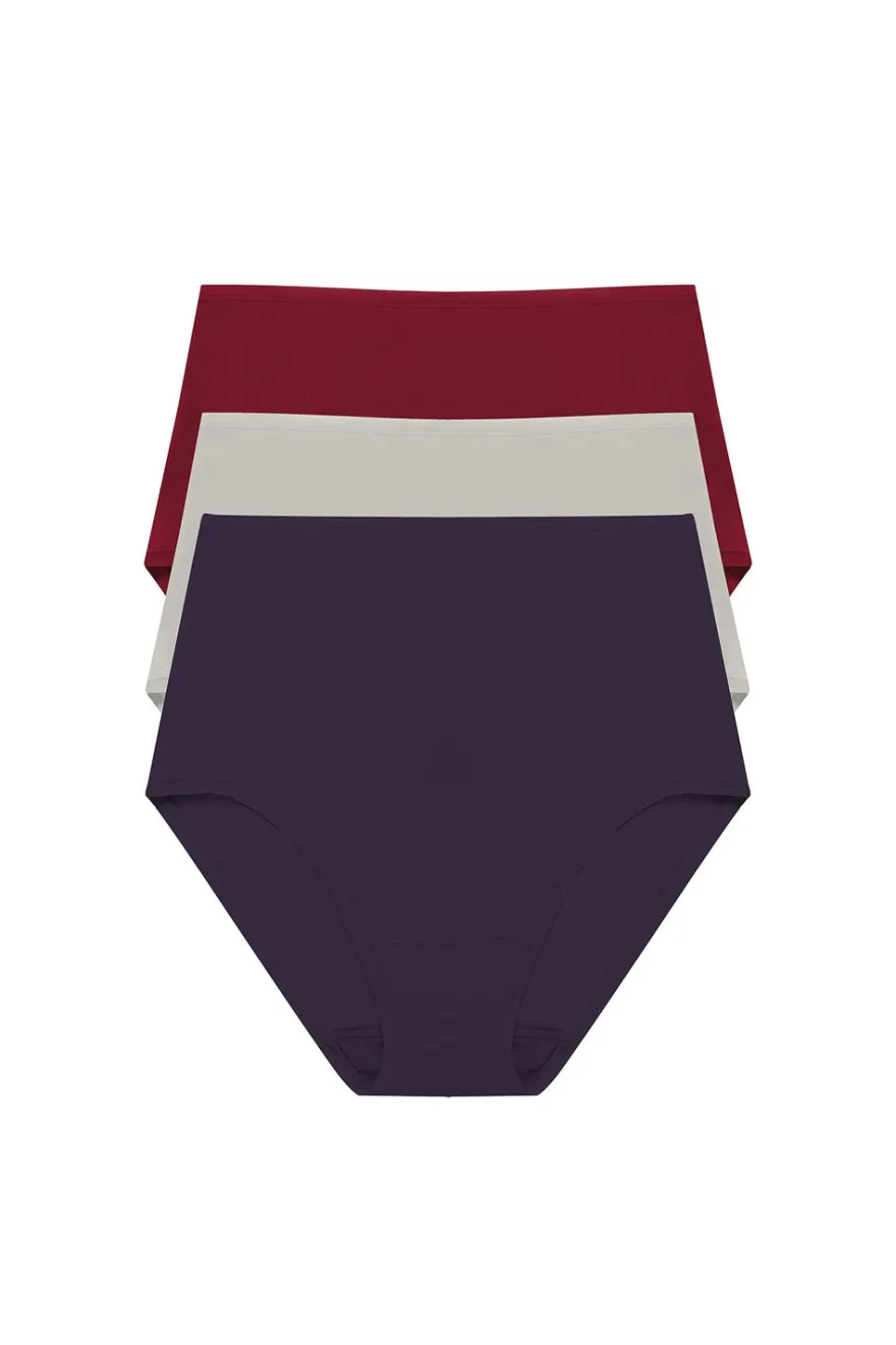 Bliss Bare Cotton High Waist Brief 3-Pack
