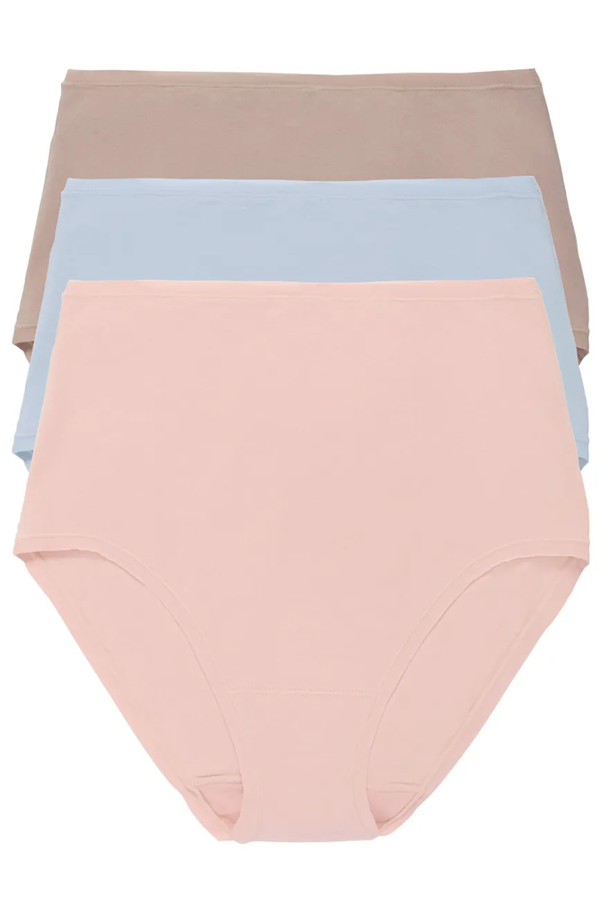 Bliss Bare Cotton High Waist Brief 3-Pack