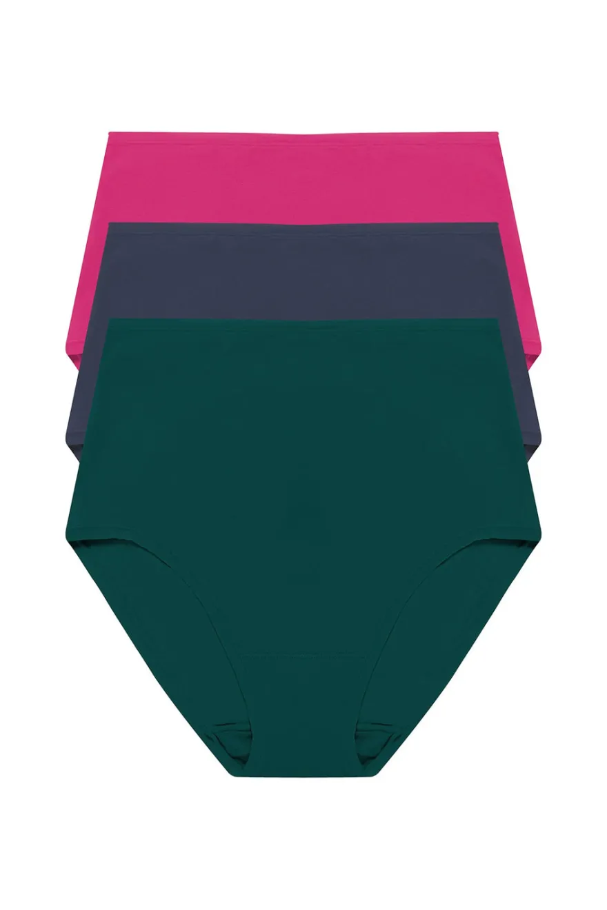 Bliss Bare Cotton High Waist Brief 3-Pack