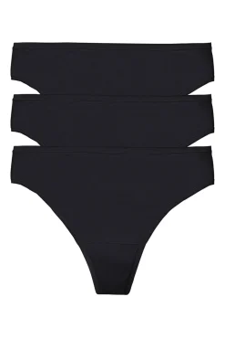 Bliss Bare Cotton Thong 3-Pack