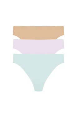 Bliss Bare Cotton Thong 3-Pack