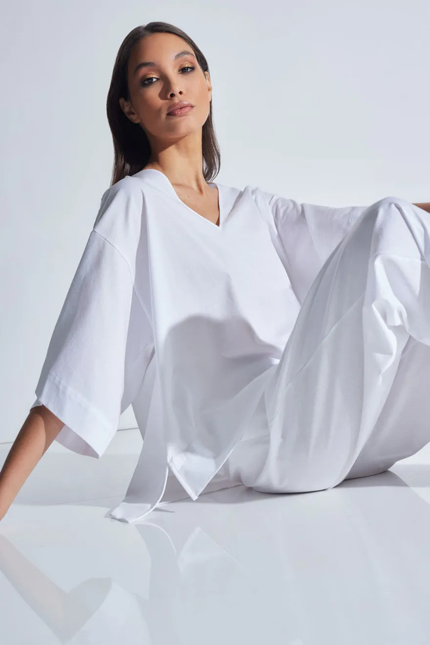 Bliss Essentials V-Neck Cotton Top