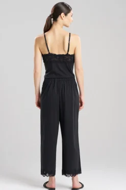 Bliss Harmony Lace Applique Cropped Pants