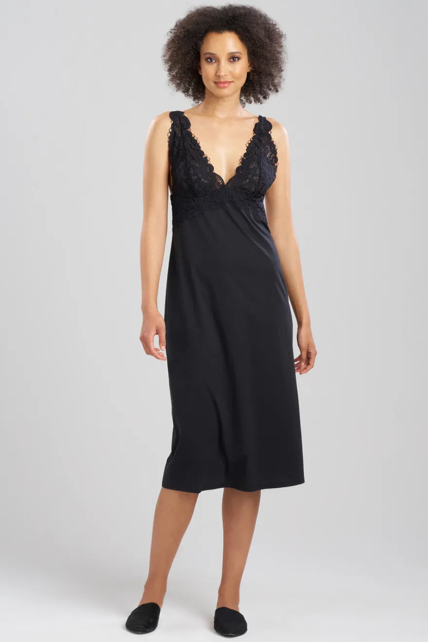 Bliss Harmony Lace V-Neck Slip Dress