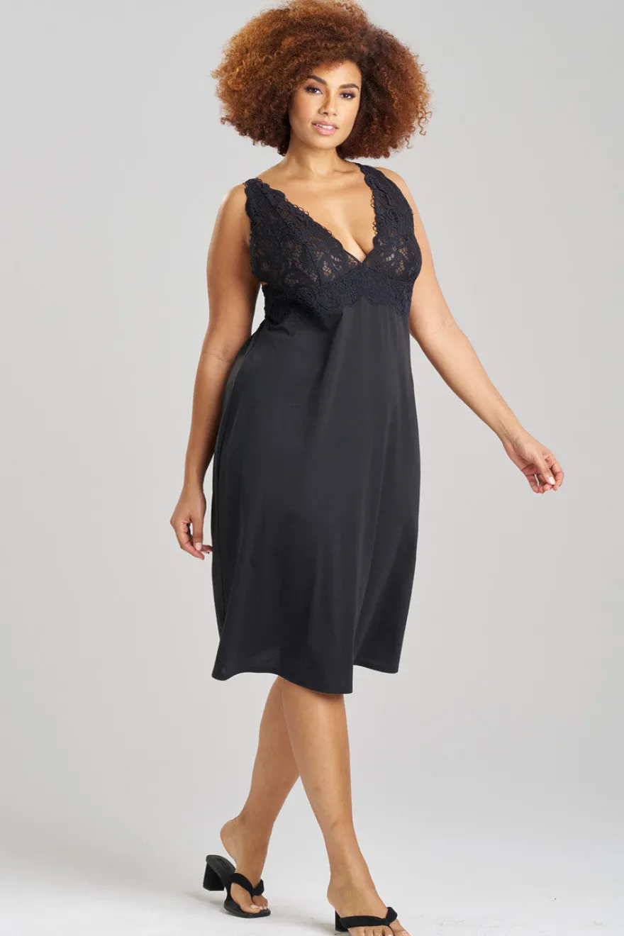 Bliss Harmony Lace V-Neck Slip Dress