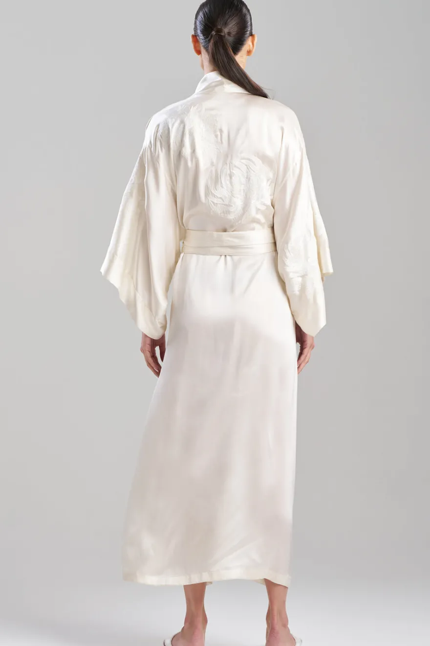 Bridal's Dream Embroidered Silk Robe