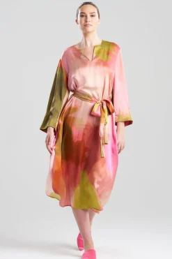 Brushstroke Silk Caftan