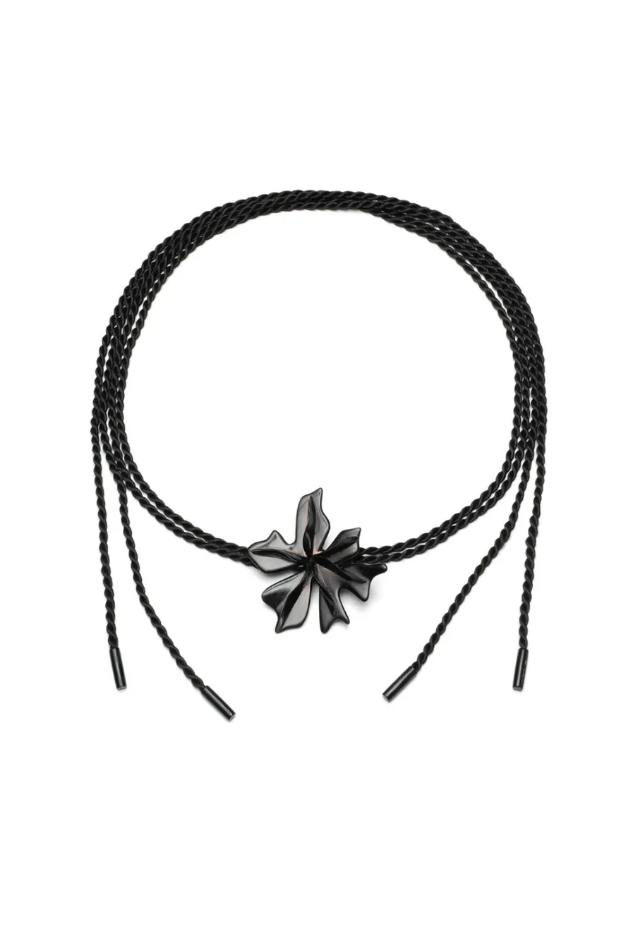 Buffalo Horn Floral Pendant Belt