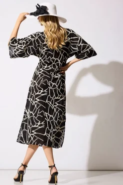 Butterfly Embroidery Cotton Caftan