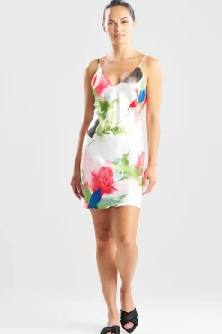 Calypso Printed Charmeuse Chemise