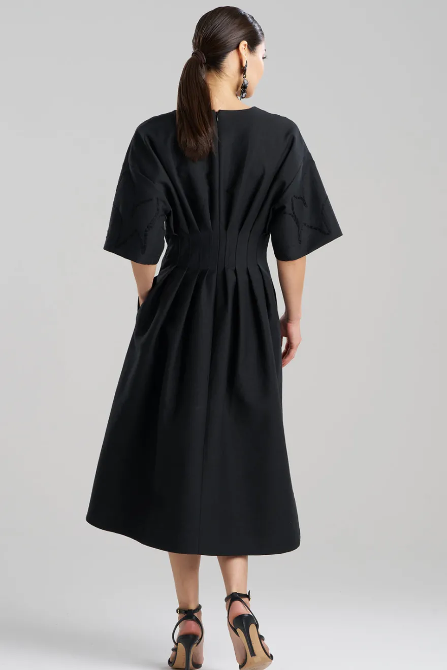 Canvas Cotton Embroidered Dress