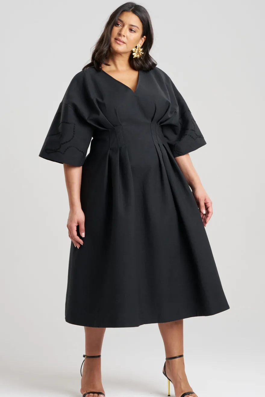 Canvas Cotton Embroidered Dress