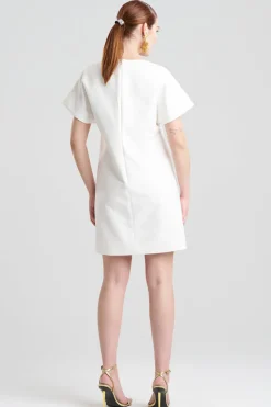 Canvas Cotton Short Sleeve Sheath Dress
