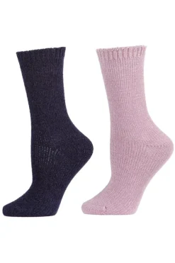Chenille Solid Crew Socks - 2 Pair Pack