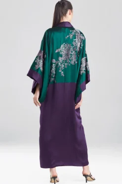 Chinoiserie Embroidery Silk Robe