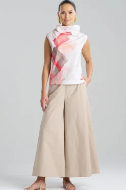Chiyo Cotton Funnel Neck Top